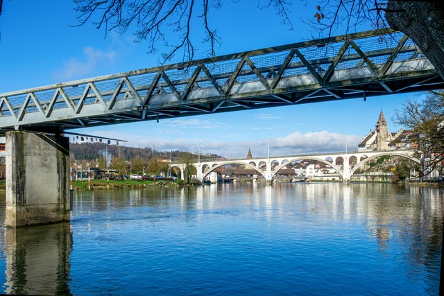 Reussbrücken in Bremgarten. Foto: © Cornel Doswald, Fachexperte für historische Verkehrswege
