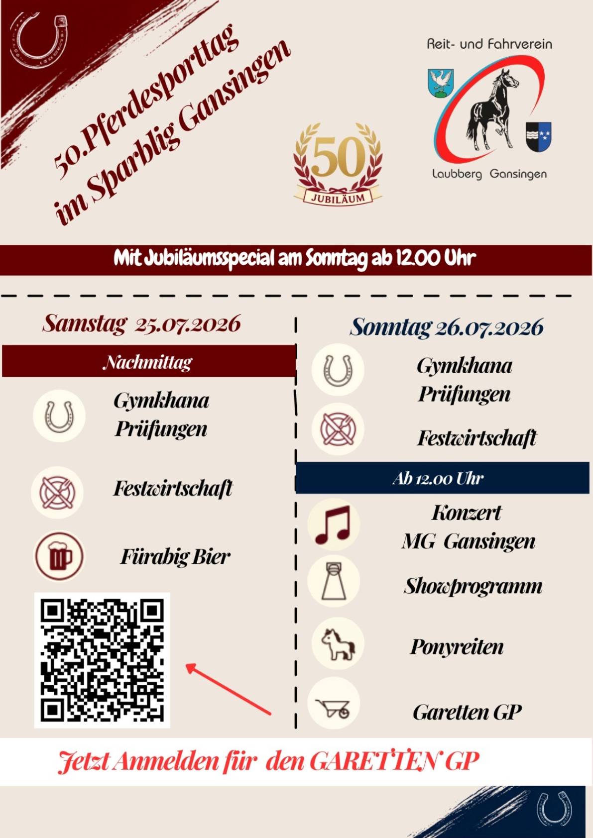 Das Jubiläumsprogramm