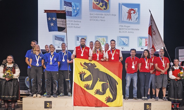 Rang 2 für den Aargau im Liegendmatch mit dem Sportgewehr 300 m hinter Bern und vor Baselland. Foto: AGSV