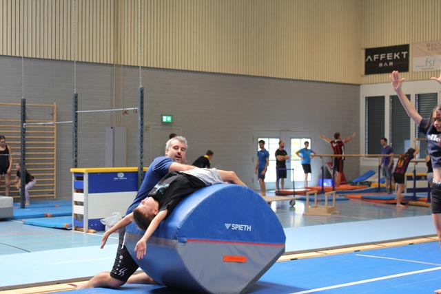 Kunst- und Geräteturner in der Halle. Foto: zVg