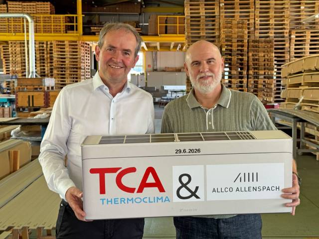 TCA-Inhaber Rolf Fankhauser (links) mit Allco-Geschäftsführer Hansjörg A. Allenspach. Foto: zVg