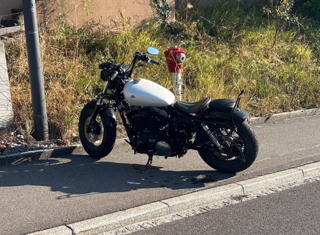 Das in den Unfall verwickelte Motorrad
