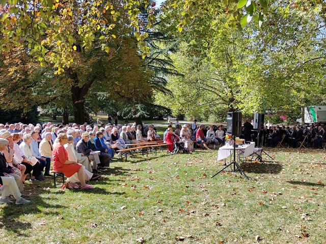 Bettagsgottesdienst im Stadtpark von Rheinfelden. Foto: zVg